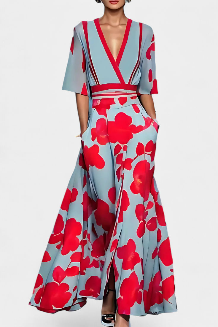 Daphne Robe à Imprimé Floral Raffiné