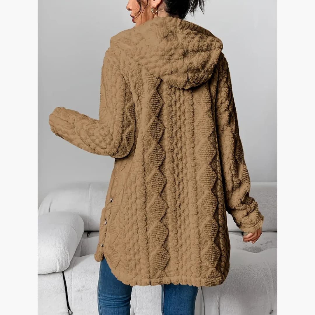 Maison La Veine™ | Manteau léger à capuche teddy