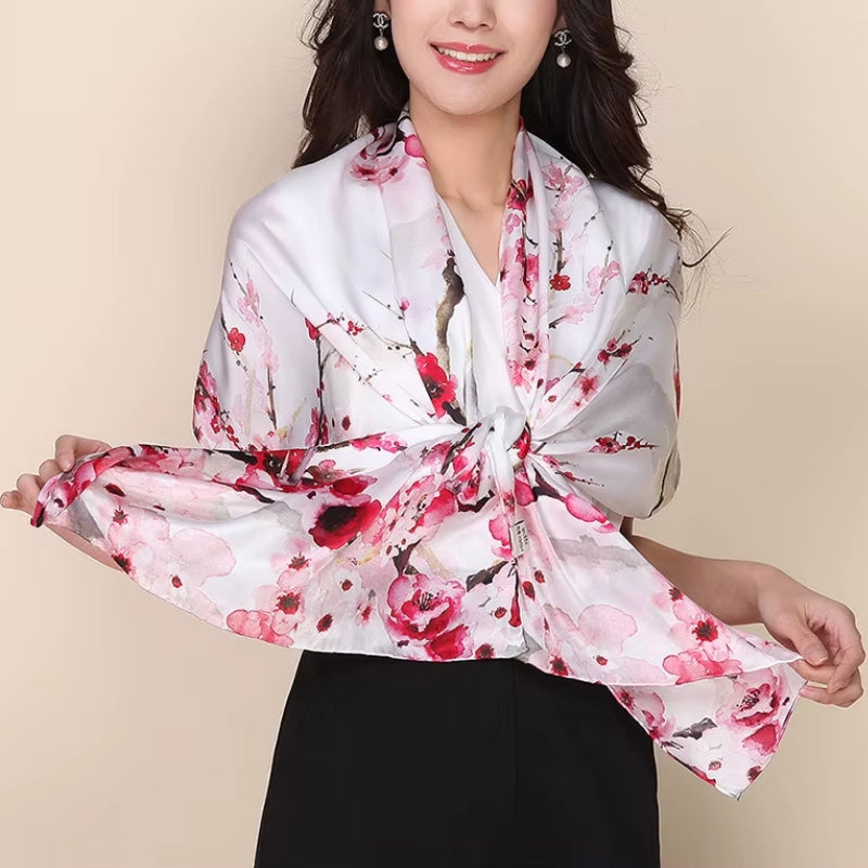 Maison La Veine™ | Écharpe Soie Femme Tendance