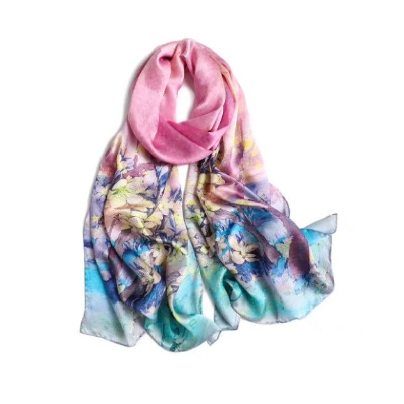 Maison La Veine™ | Écharpe Soie Femme Tendance