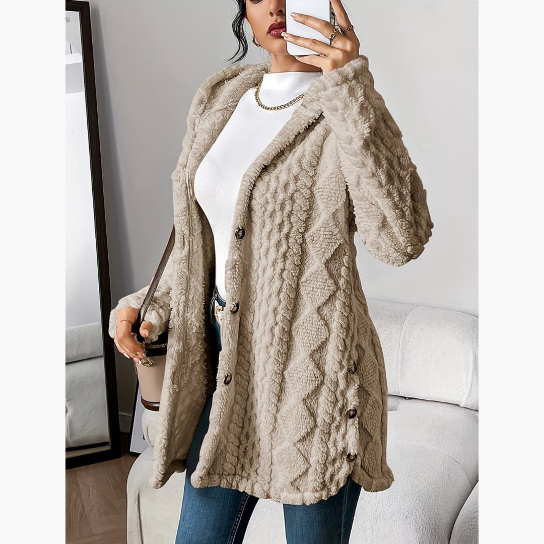 Maison La Veine™ | Manteau léger à capuche teddy
