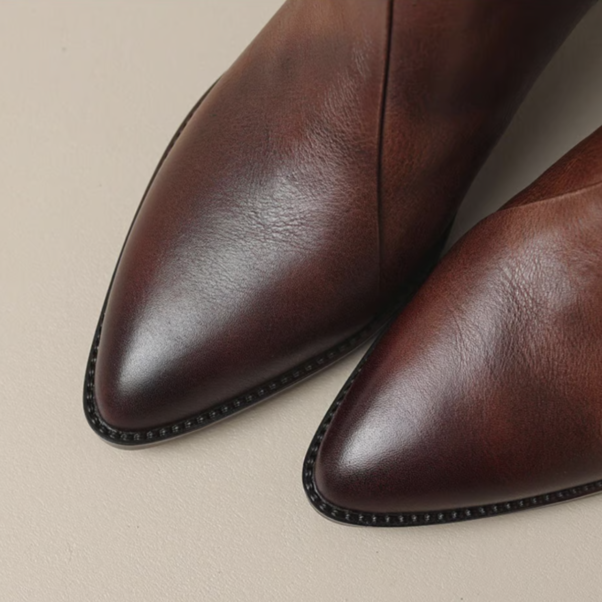Maison La Veine™ | Bottines à Talon Bas en Luxe