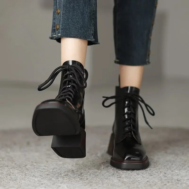 Maison La Veine™ | Bottes Carrées à Cheville