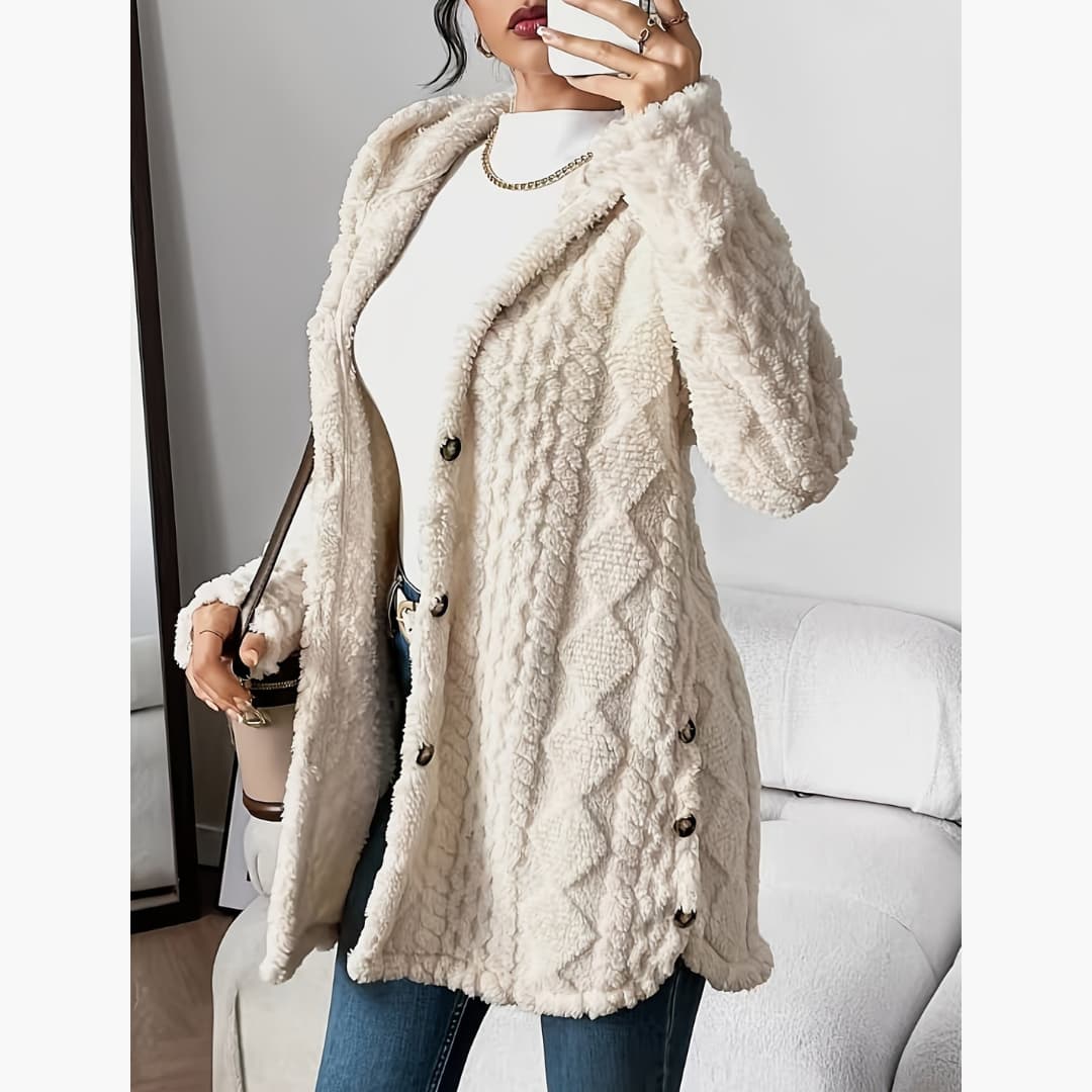 Maison La Veine™ | Manteau léger à capuche teddy