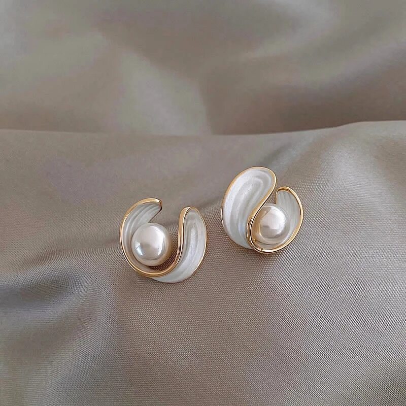 Maison La Veine™ | Boucles Opal Blanche