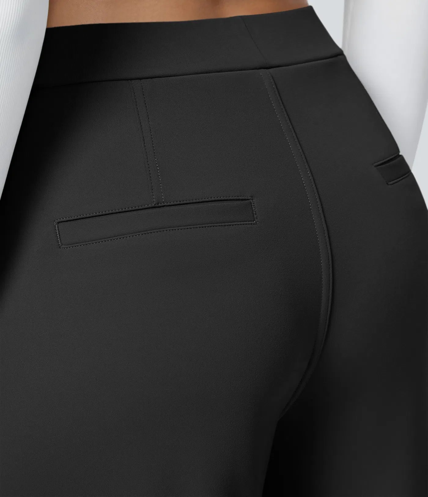 Maison La Veine™ | Pantalon Tailleur Taille Haute Plissé Poches Latérales Jambe Droite