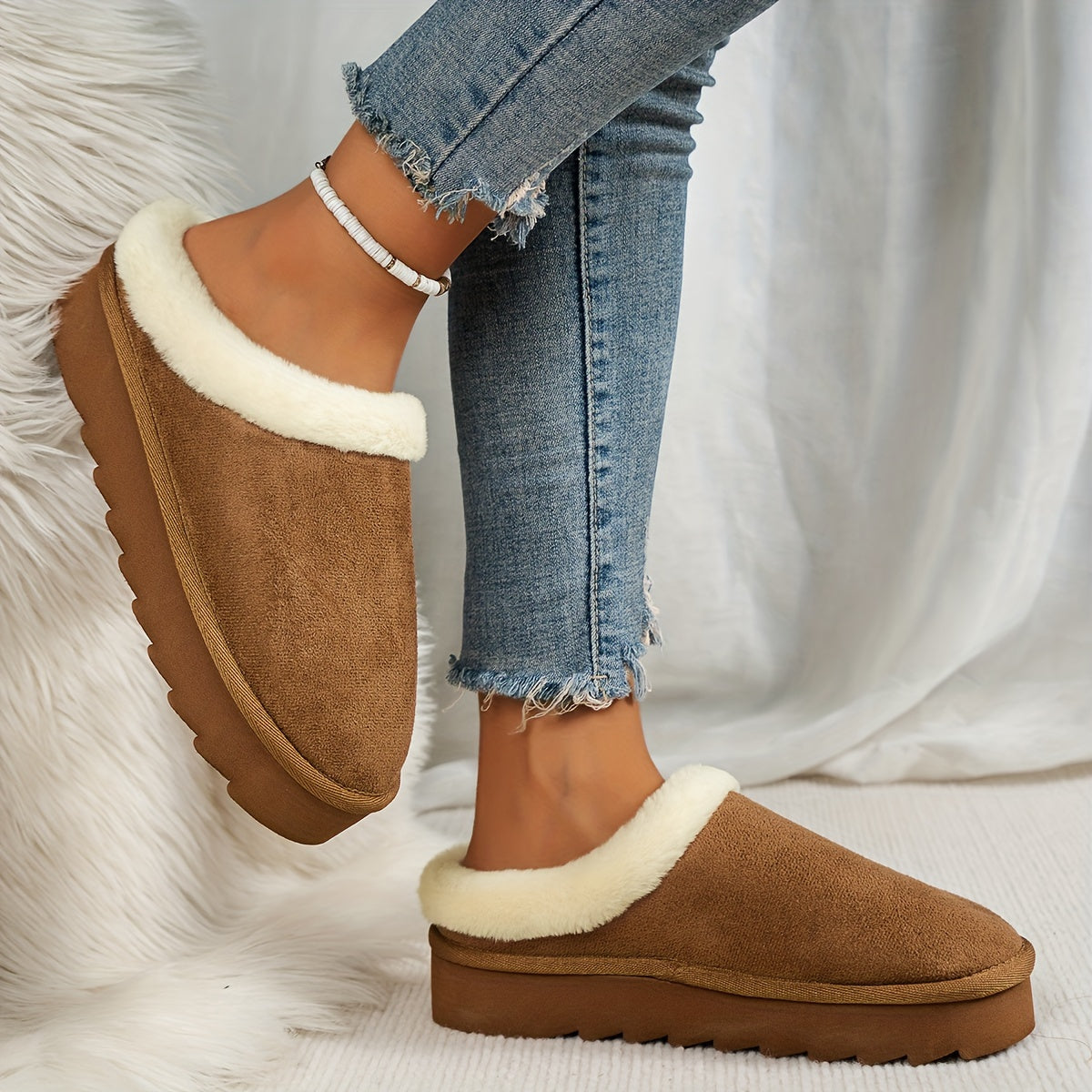 Maison La Veine™ | Pantoufles en laine Luxe