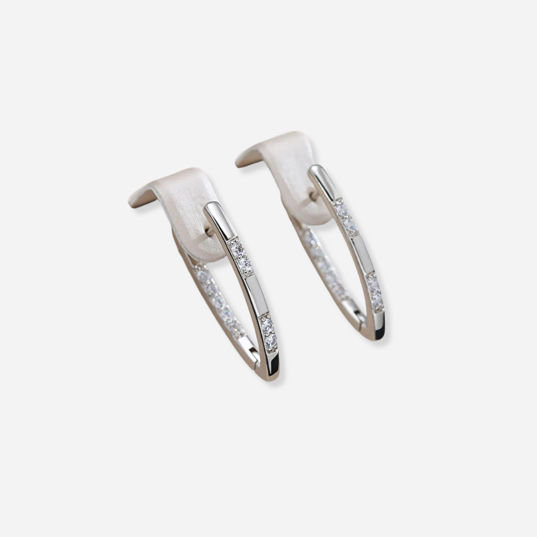 Maison La Veine™ | Boucles Élégantes Zircon