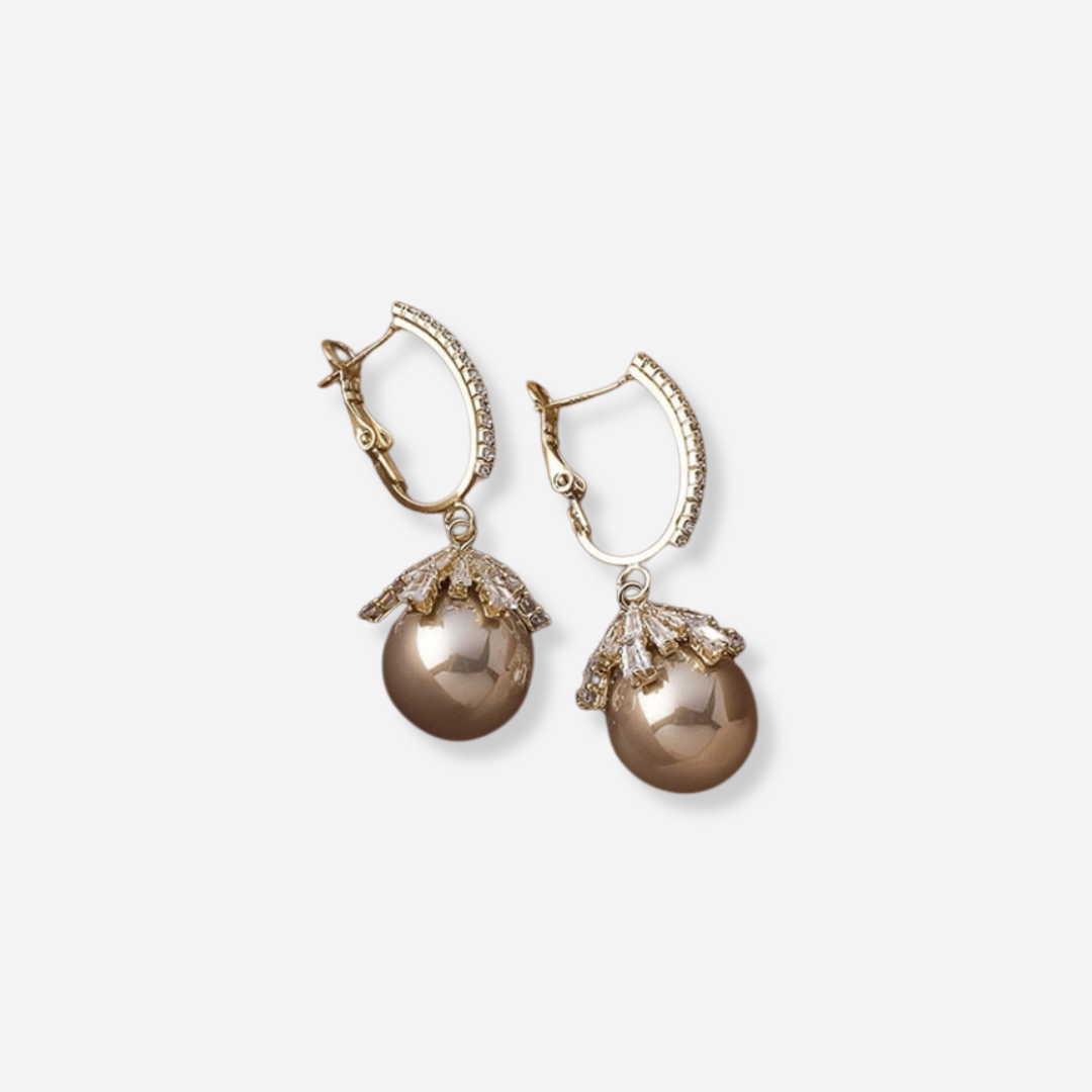 Maison La Veine™ | Boucles Pendantes Perle