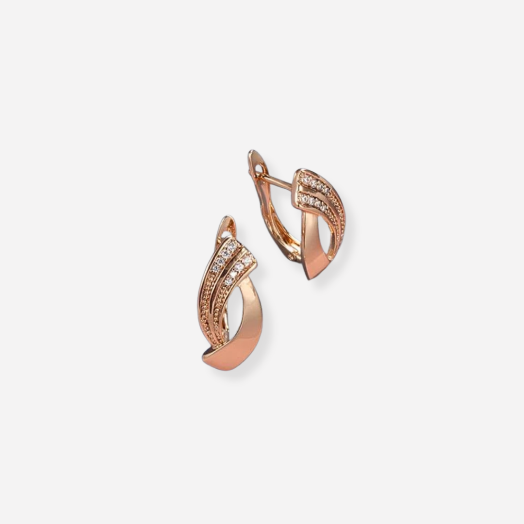 Maison La Veine™ | Boucles Élégantes Or Rose