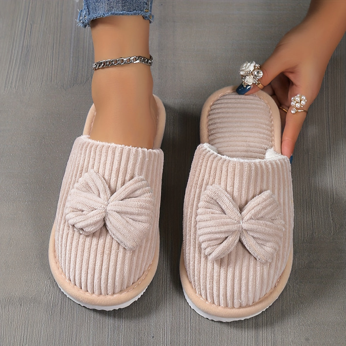 Maison La Veine™ | Chaussons Nœud