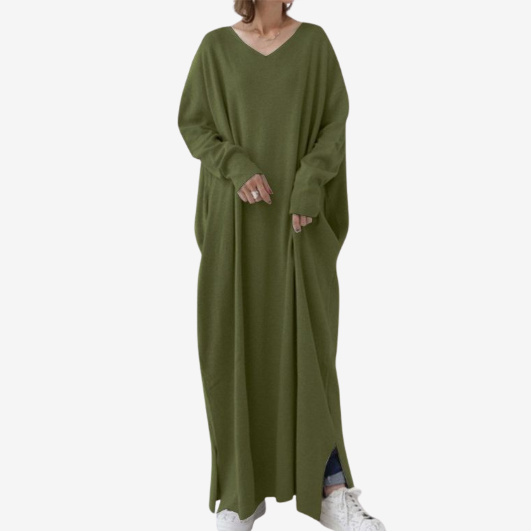 Maison La Veine™ | Pull Maxi Col V