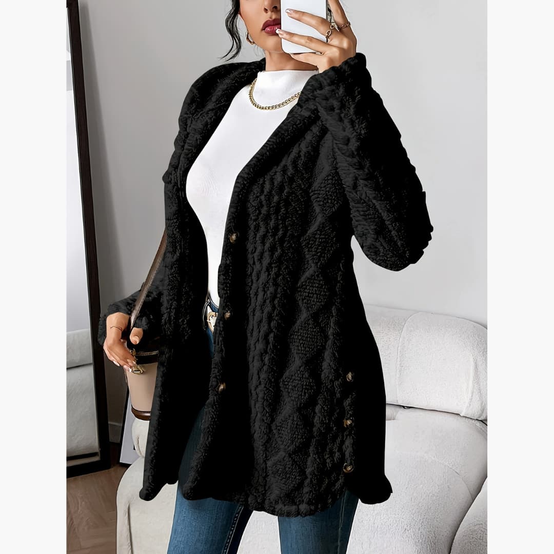 Maison La Veine™ | Manteau léger à capuche teddy