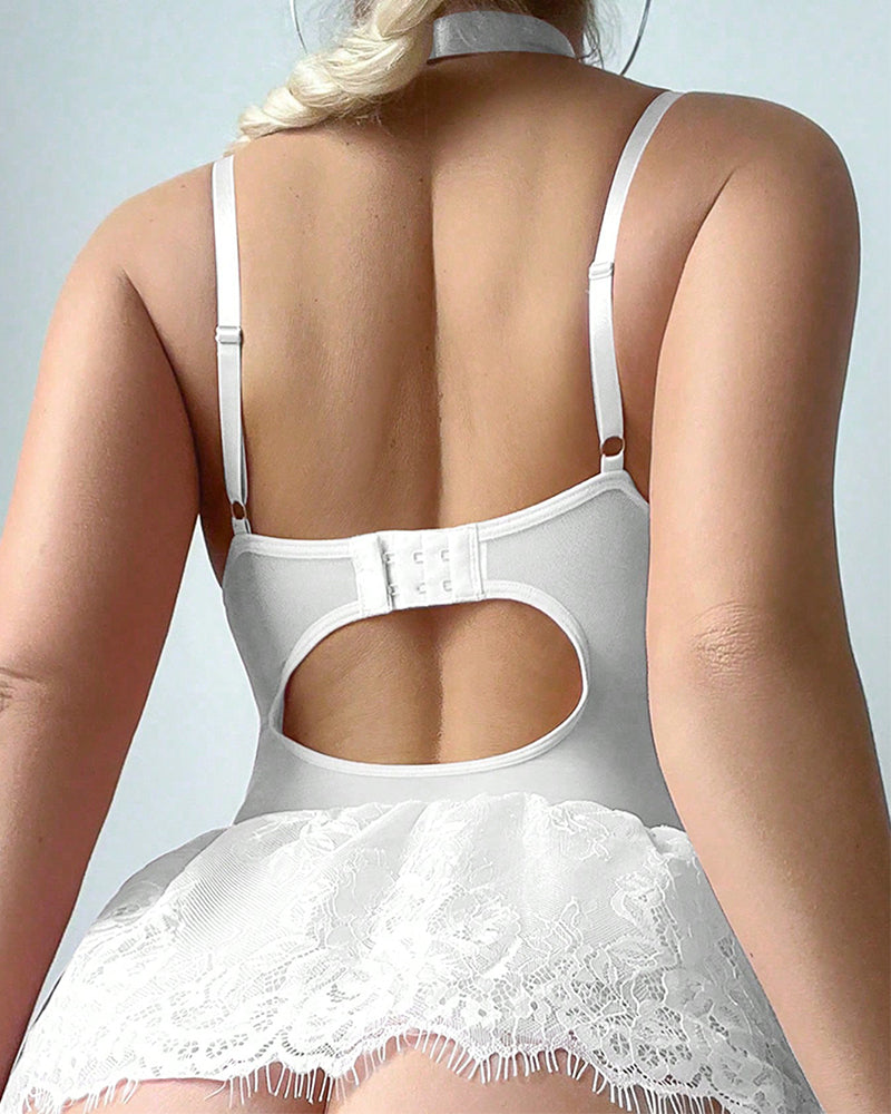 Maison La Veine™ | Lingerie Bodycon Romantique avec Finitions en Dentelle