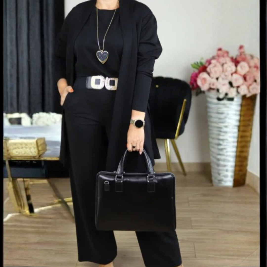 Gabriel | Ensemble de 3 Pièces avec Cardigan Long