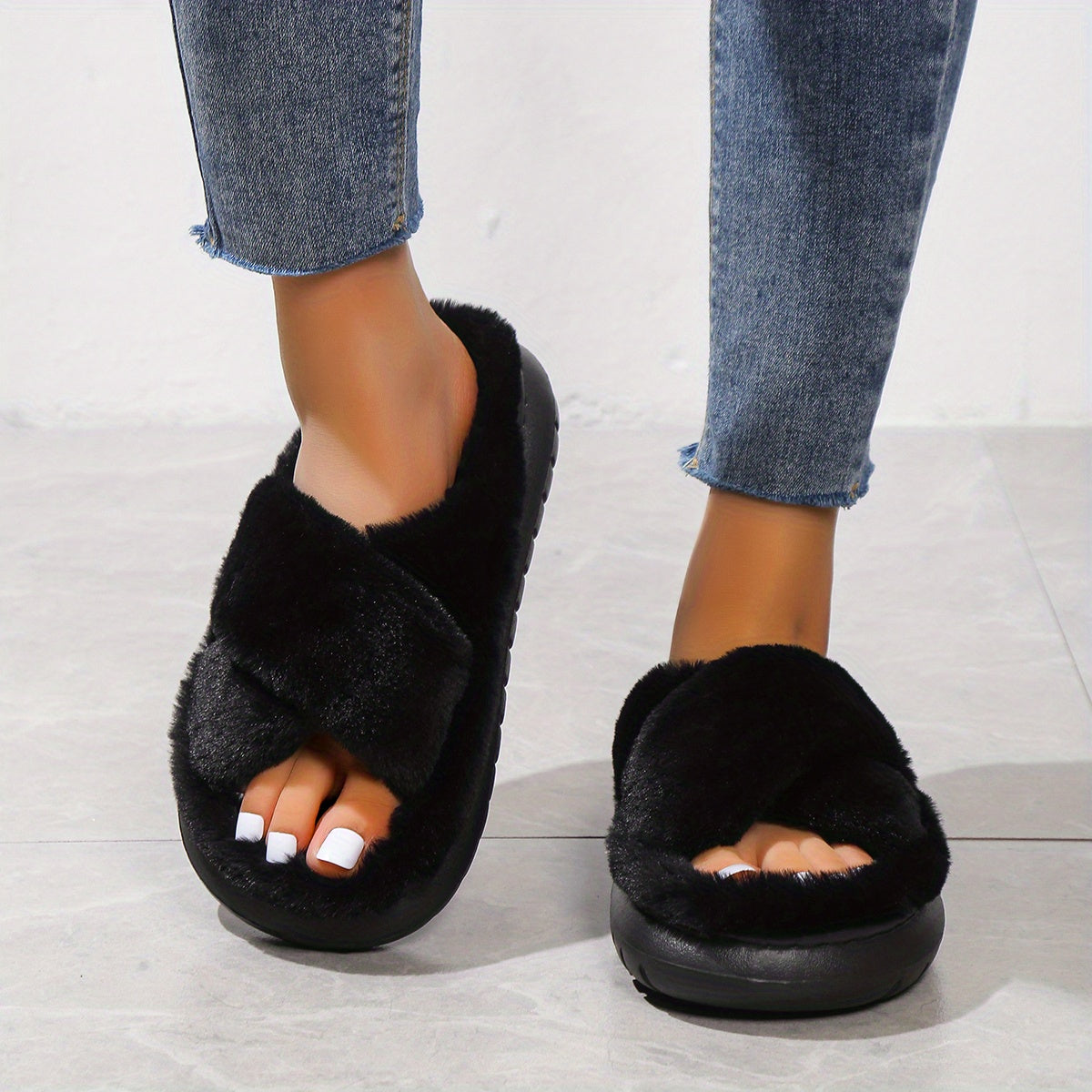 Maison La Veine™ | Chaussons ouverts en laine