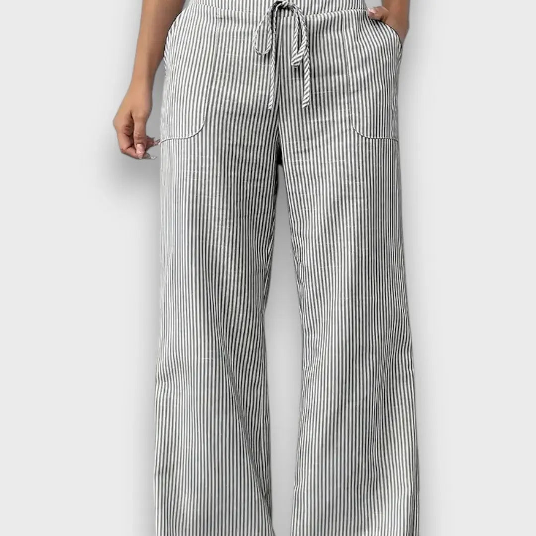 Maison La Veine™ | Pantalons Rayés Élégants Karina