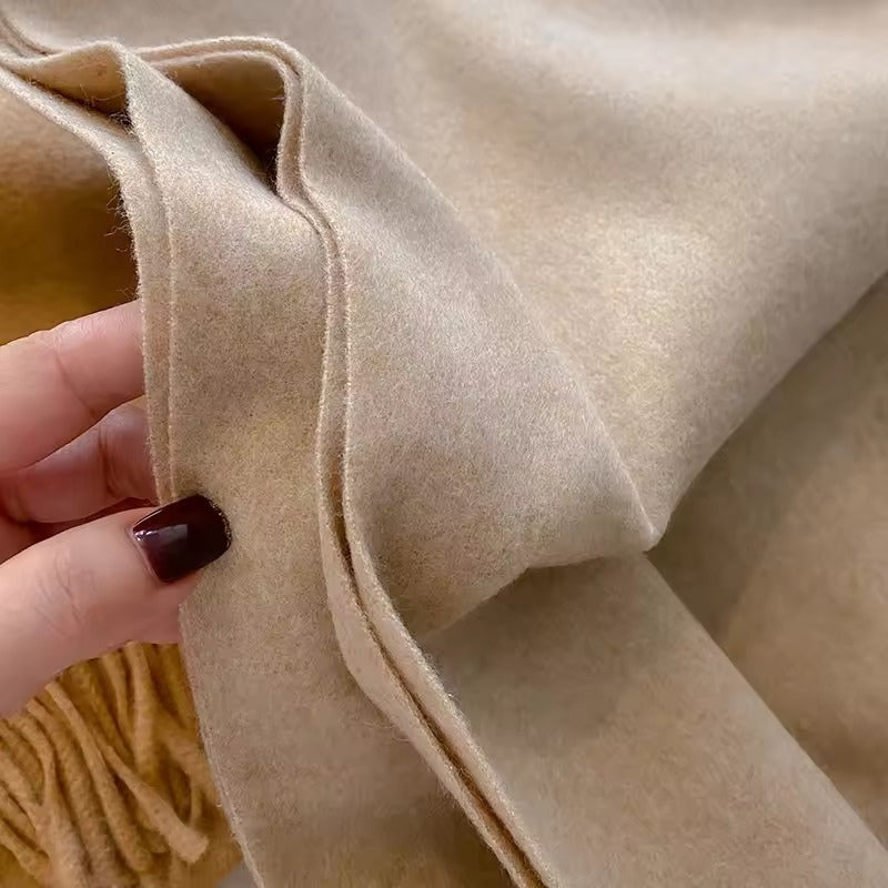 Maison La Veine™ | Echarpe à Franges Blanche