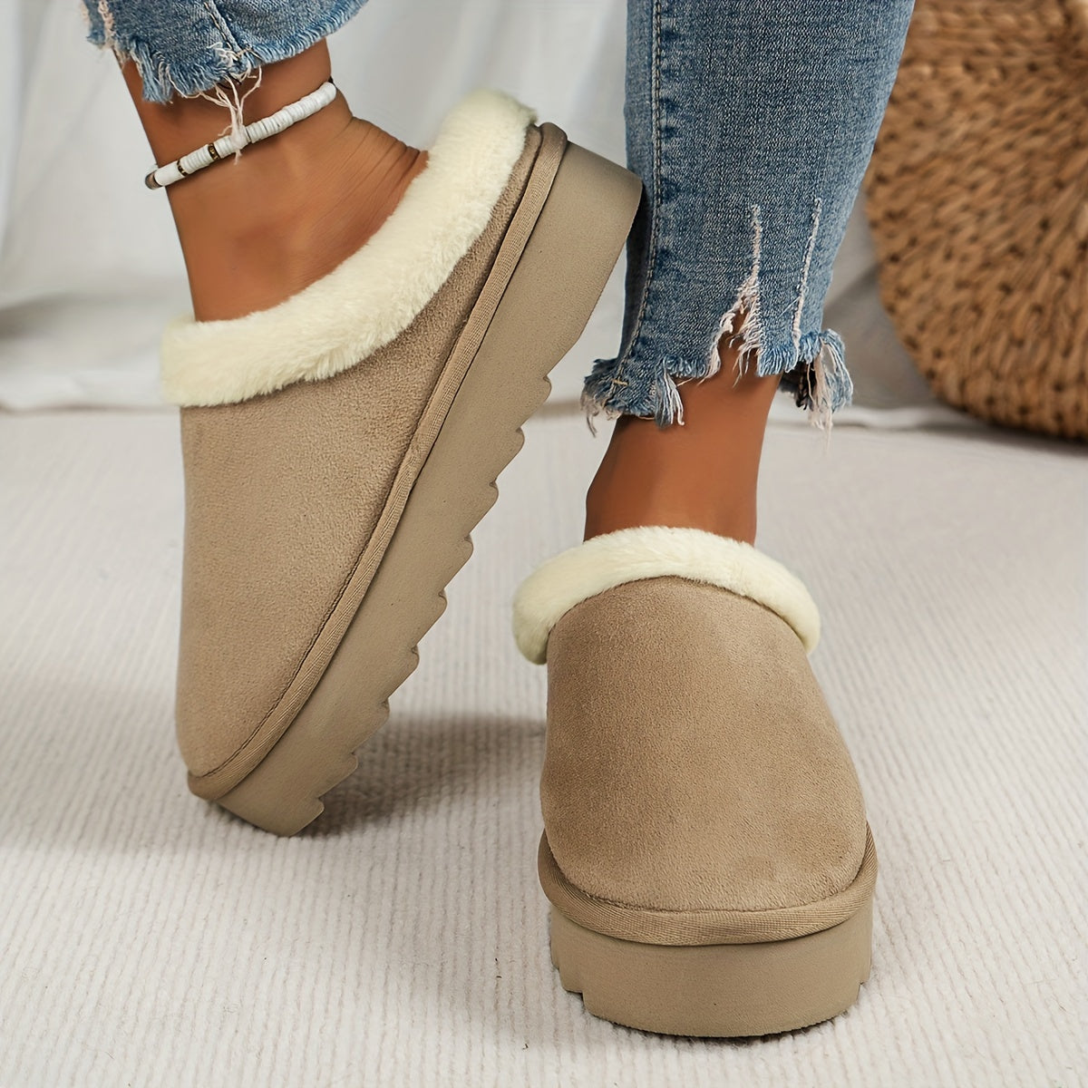 Maison La Veine™ | Pantoufles en laine Luxe
