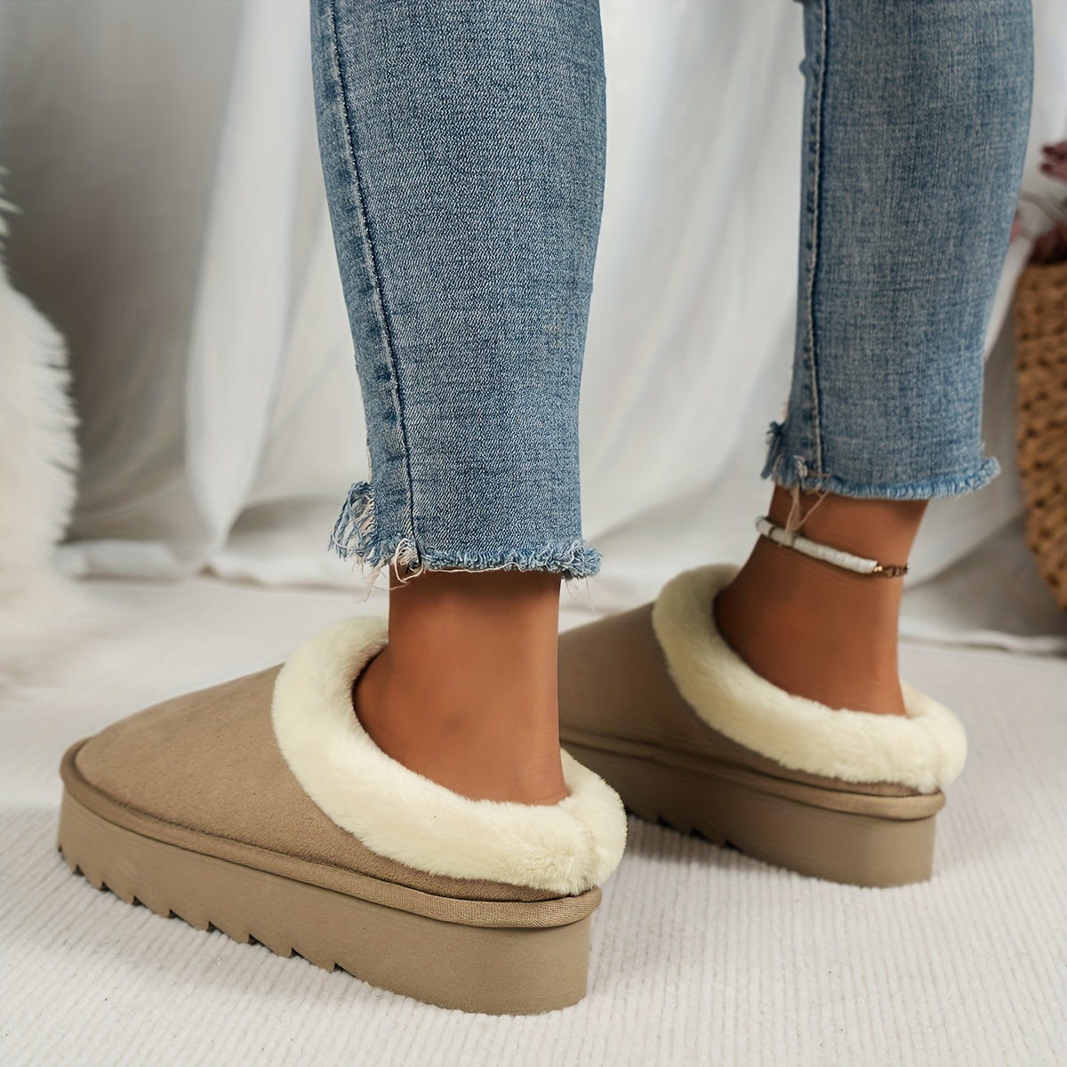 Maison La Veine™ | Pantoufles en laine Luxe