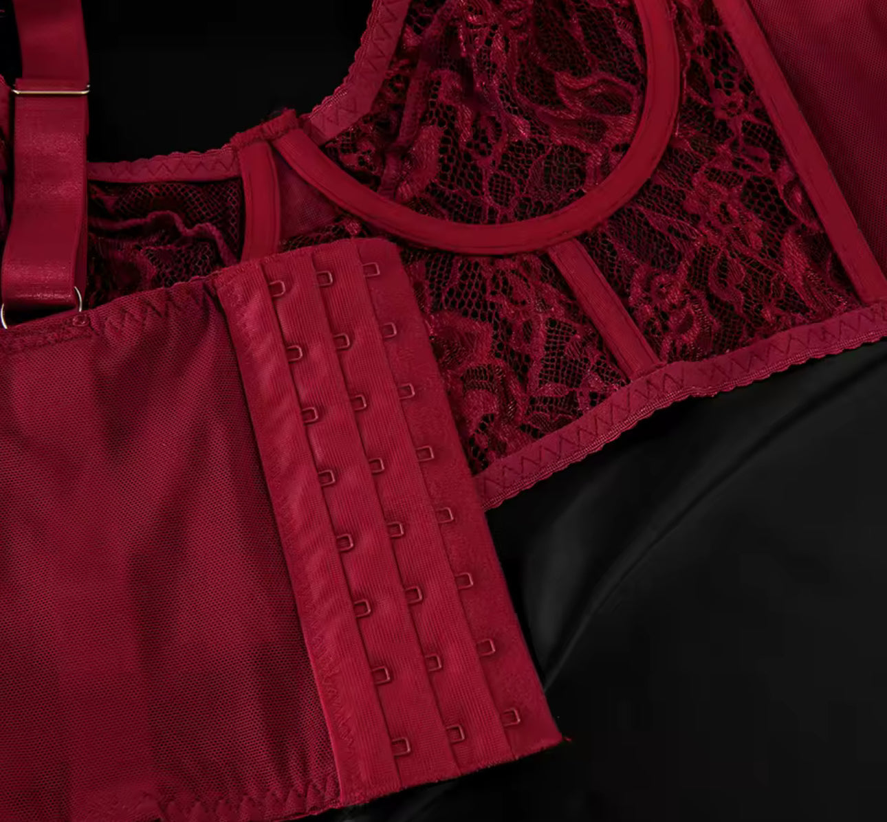 Maison La Veine™ | Ensemble Lingerie Rouge Désir
