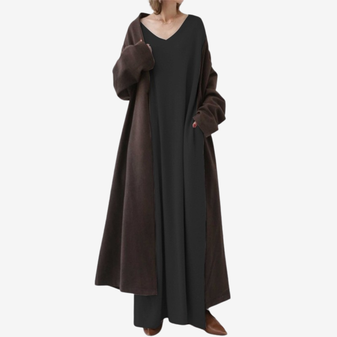 Maison La Veine™ | Pull Maxi Col V