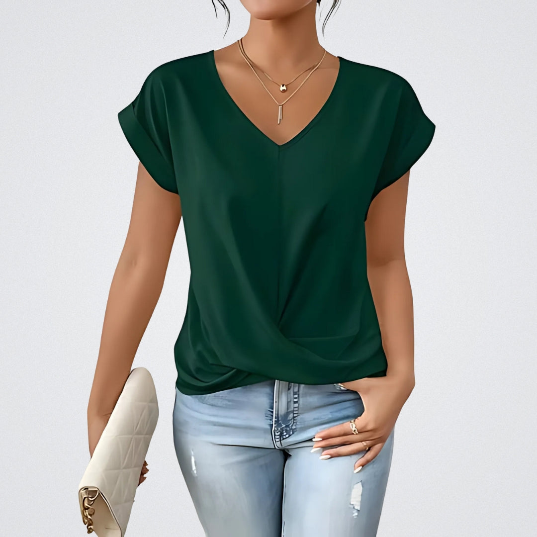 Maison La Veine™ | Top Noué Décolleté en V Maia