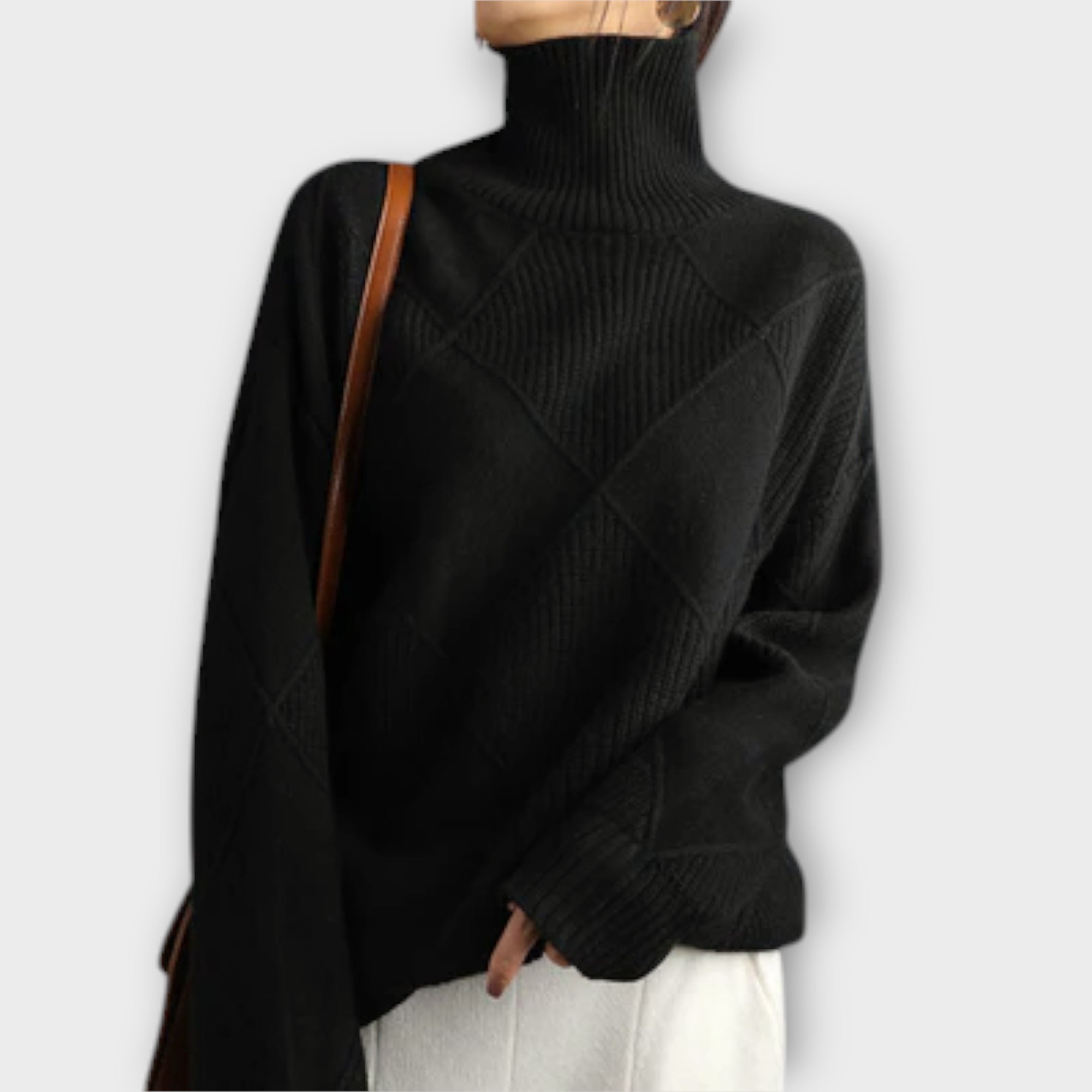 Maison La Veine™ | Pull Col Haut Mélanie Confort
