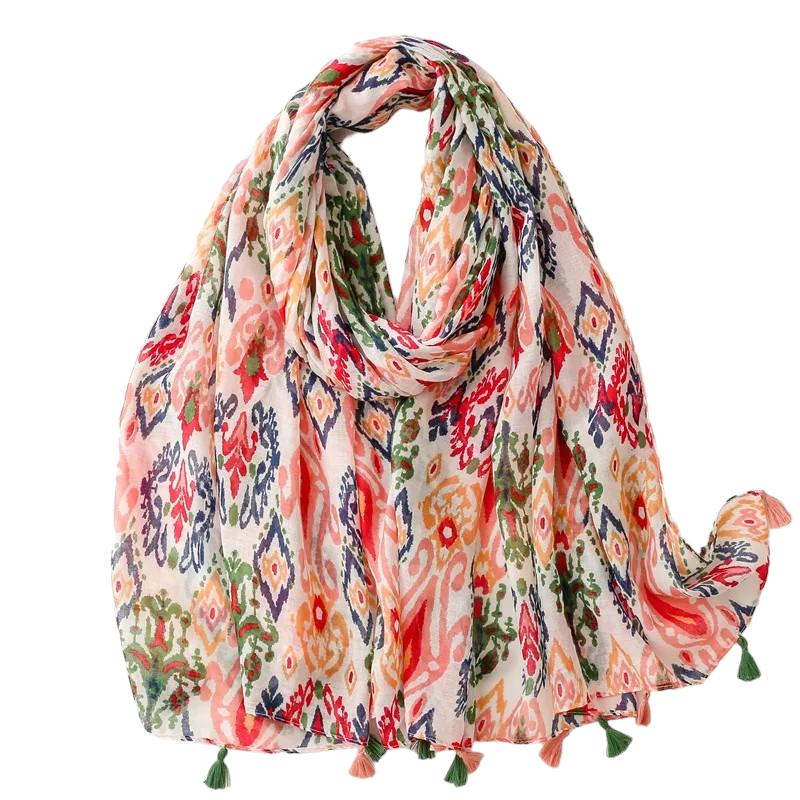 Maison La Veine™ | Chèche Echarpe Multicolore Originale