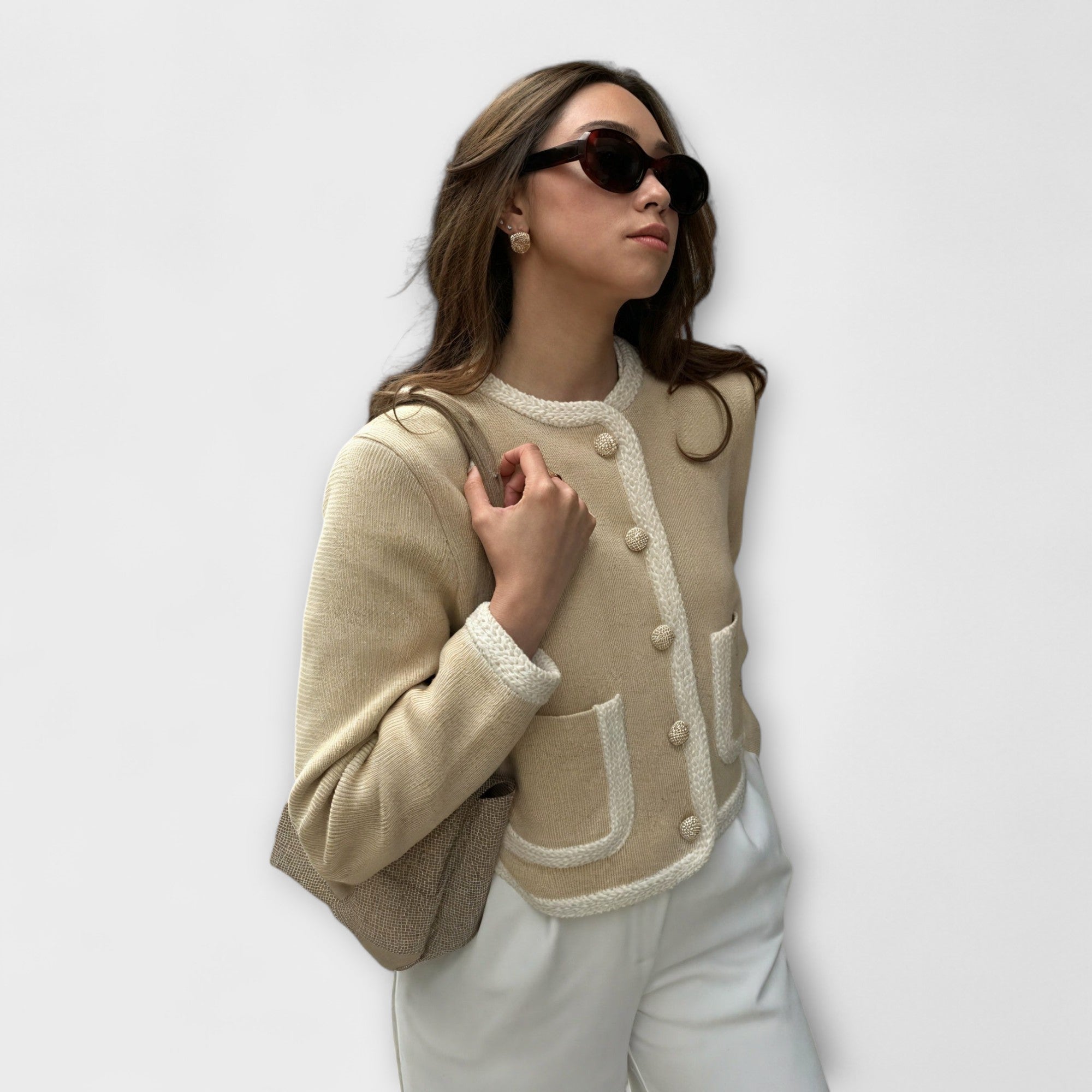Maison La Veine™ | Cardigan Classique à Poches Élégantes