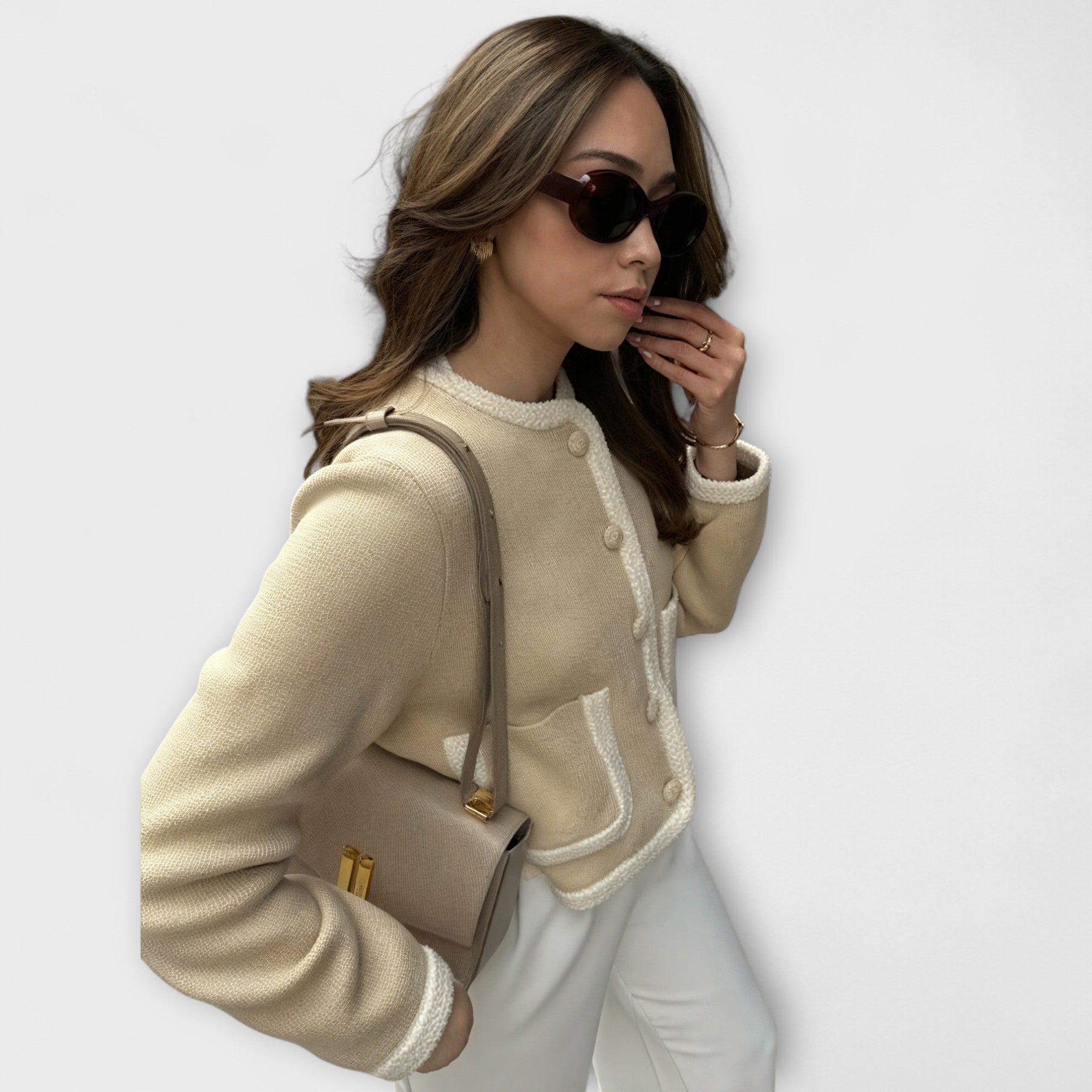 Maison La Veine™ | Cardigan Classique à Poches Élégantes