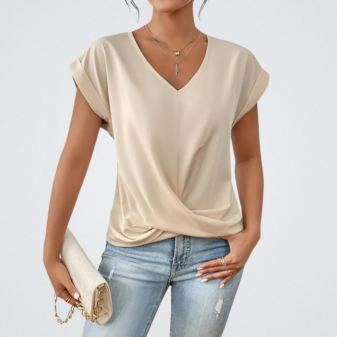 Maison La Veine™ | Top Noué Décolleté en V Maia