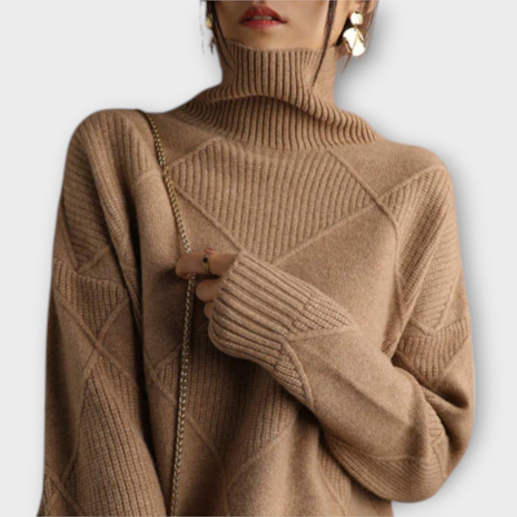 Maison La Veine™ | Pull Col Haut Mélanie Confort