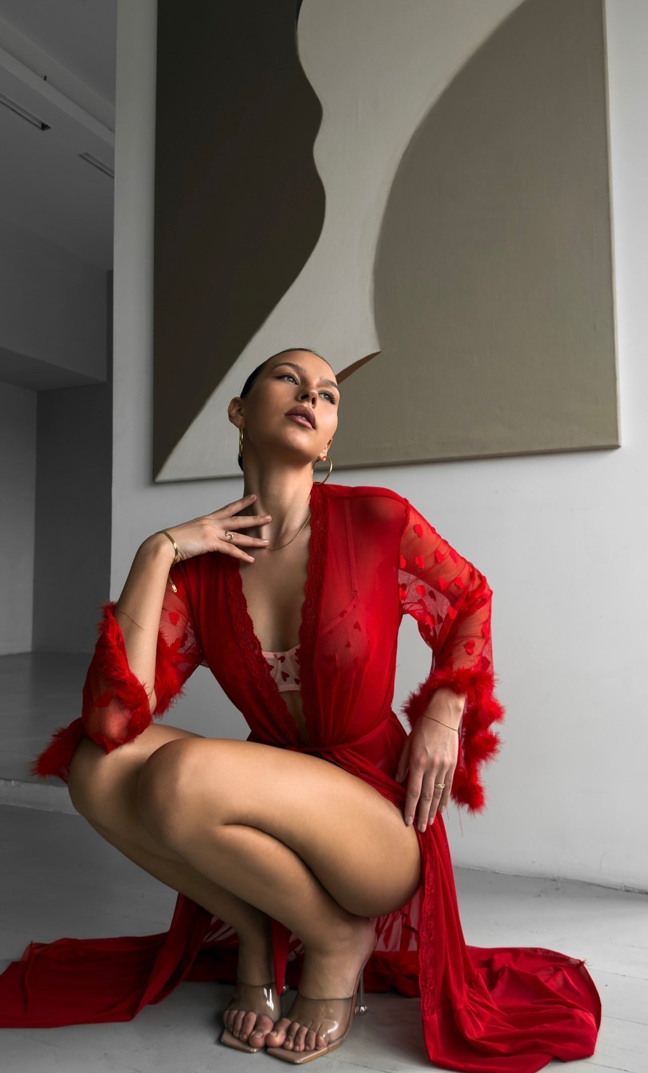 Maison La Veine™ | Kimono en Dentelle Transparente