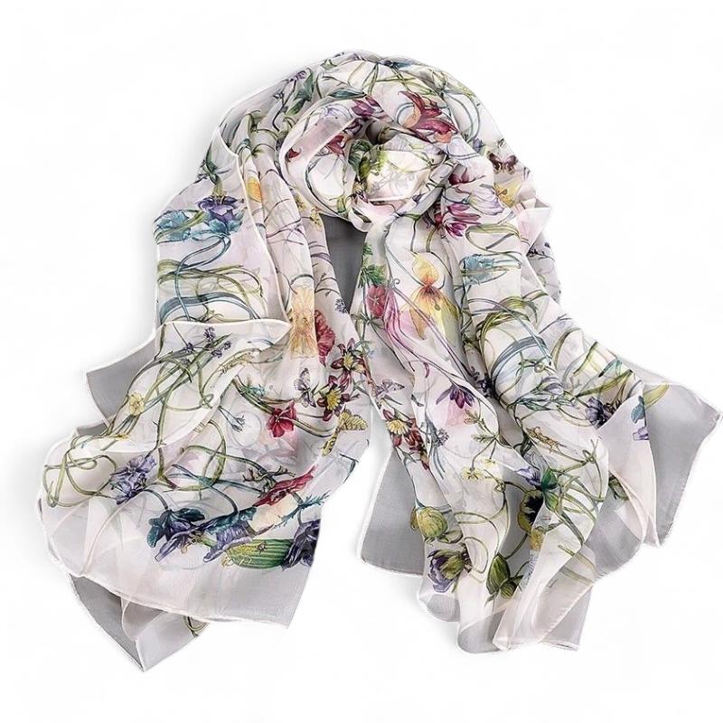 Maison La Veine™ | Foulard Femme Soie Imprimée