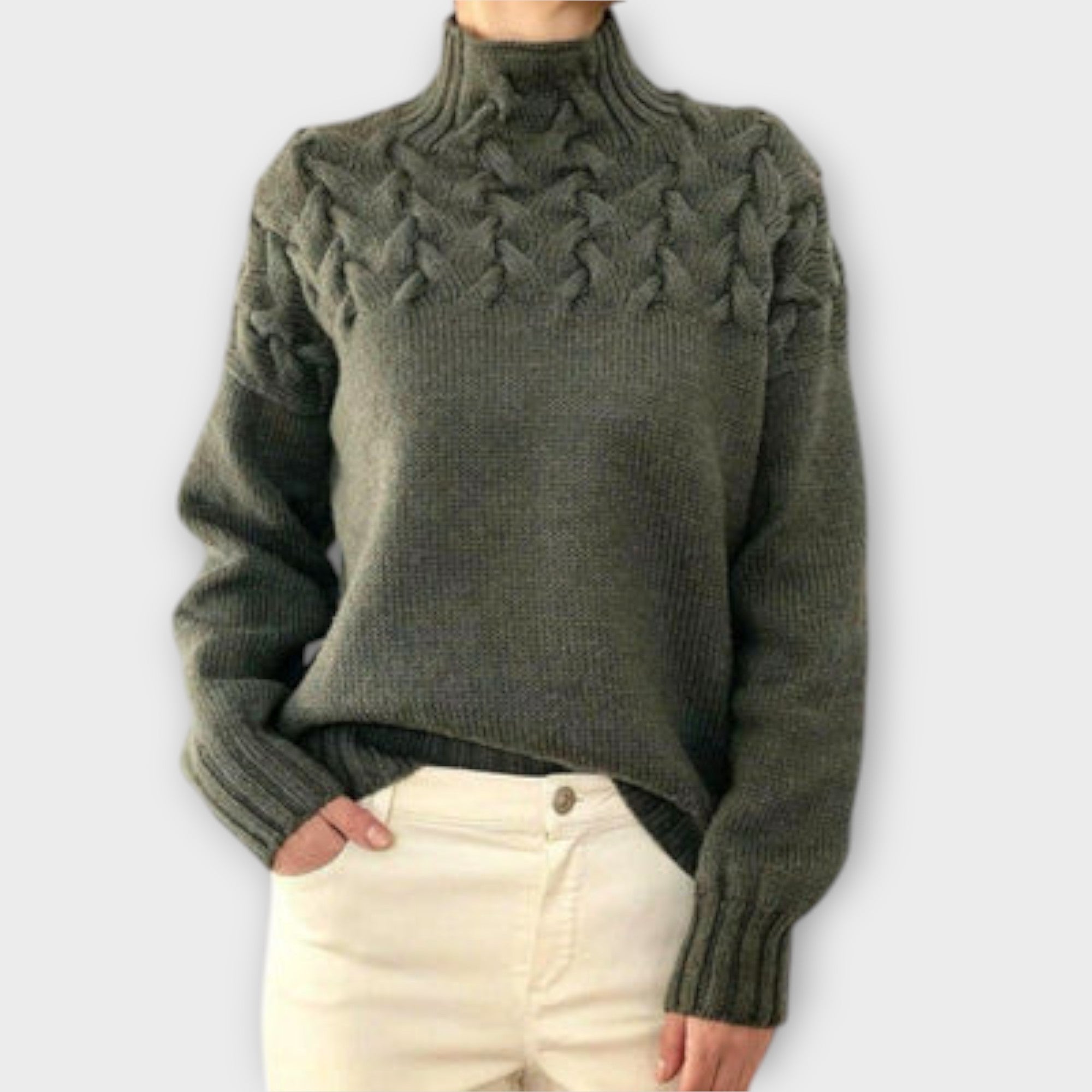 Maison La Veine™ | Pull Femme Torsadé Élégant
