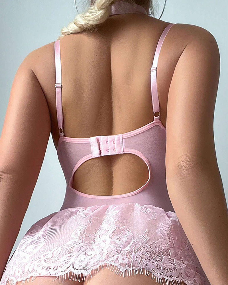 Maison La Veine™ | Lingerie Bodycon Romantique avec Finitions en Dentelle