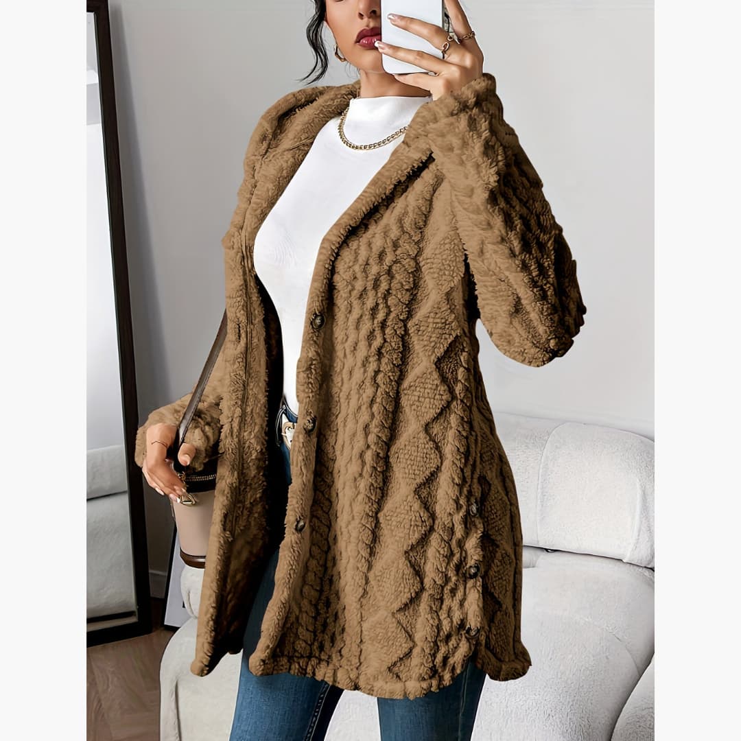 Maison La Veine™ | Manteau léger à capuche teddy