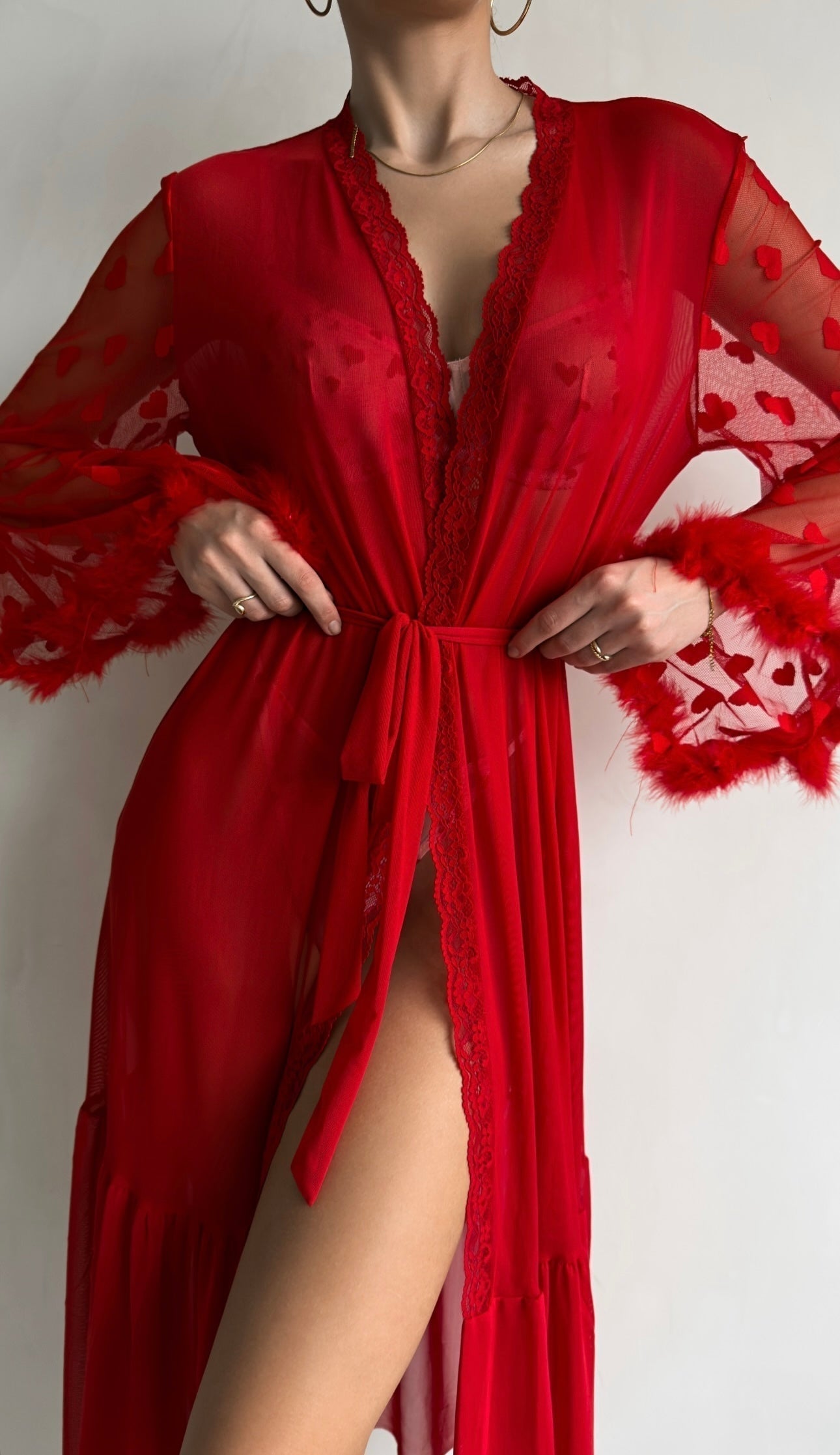 Maison La Veine™ | Kimono en Dentelle Transparente