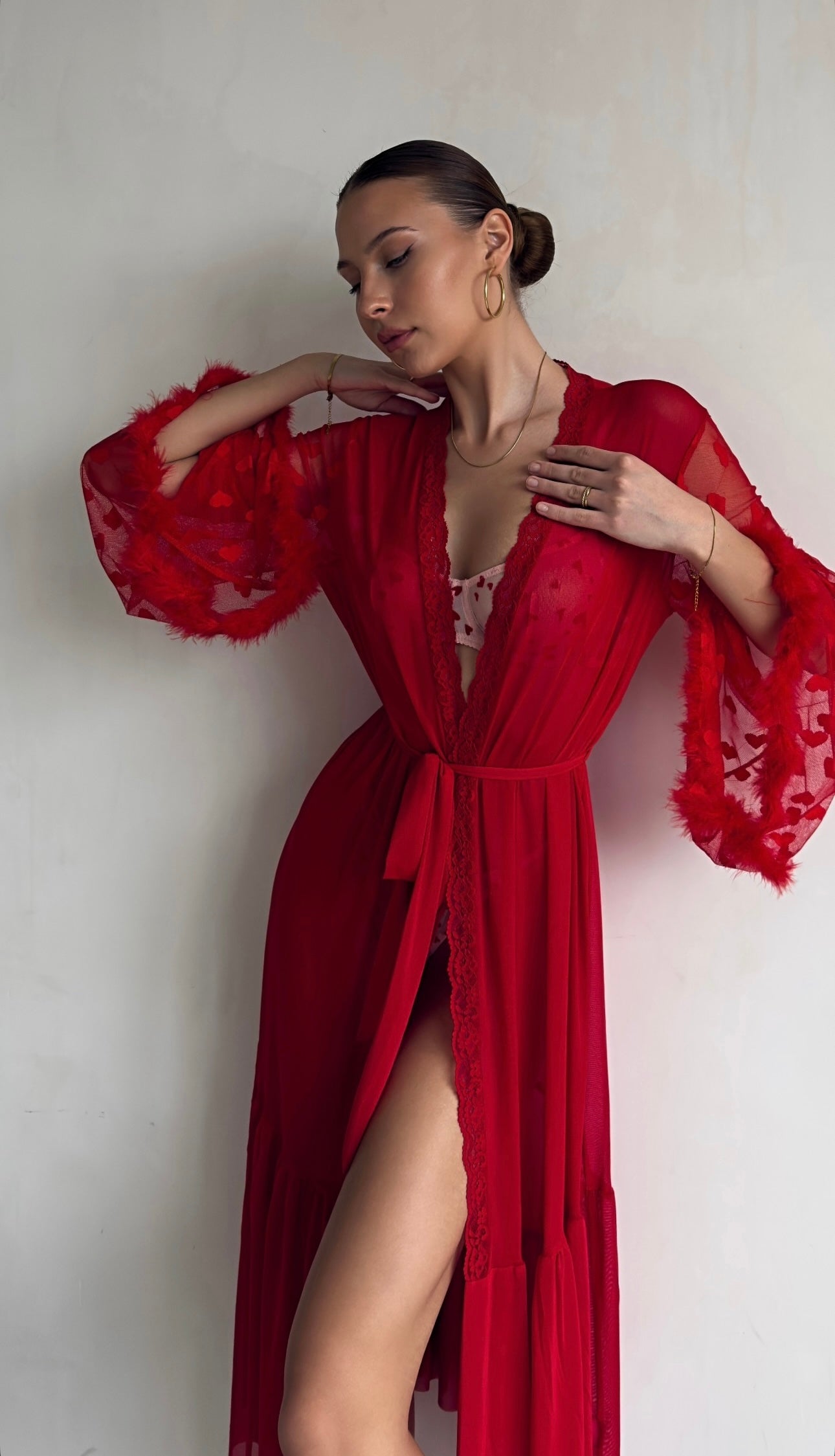 Maison La Veine™ | Kimono en Dentelle Transparente
