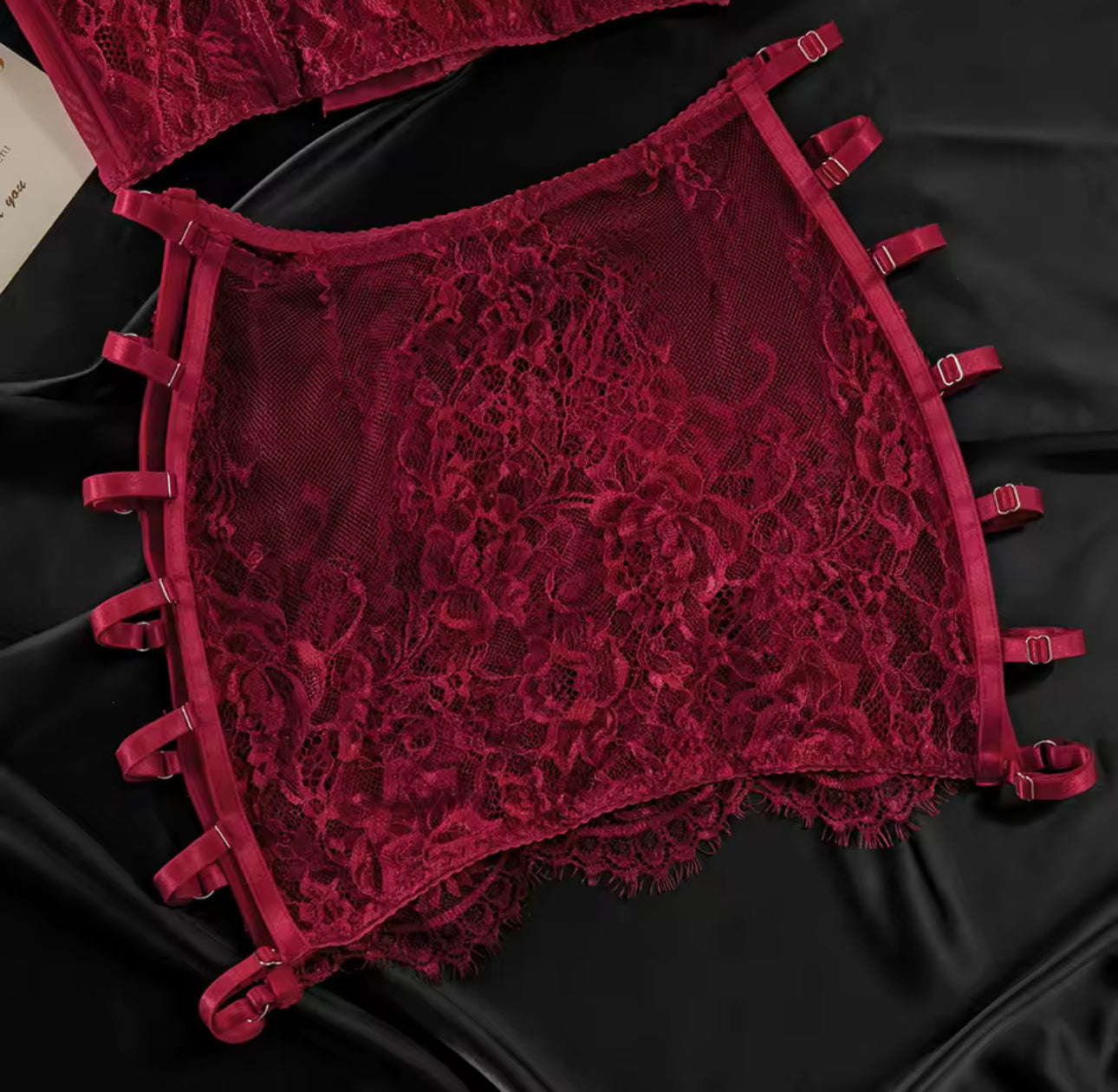 Maison La Veine™ | Ensemble Lingerie Rouge Désir
