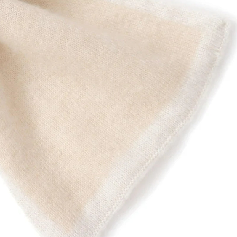 Maison La Veine™ | Écharpe Cachemire Blanc Cassé