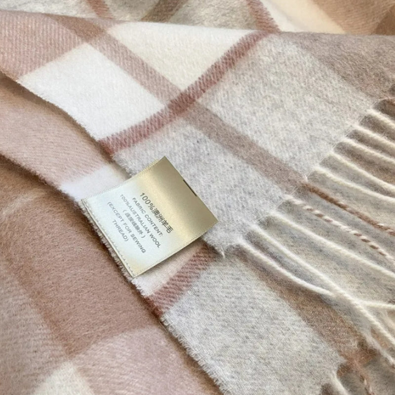 Maison La Veine™ | Echarpe Laine à Carreaux Femme