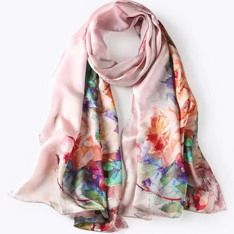 Maison La Veine™ | Écharpe Soie Femme Tendance