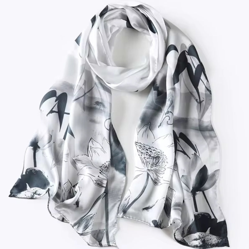 Maison La Veine™ | Écharpe Soie Femme Tendance