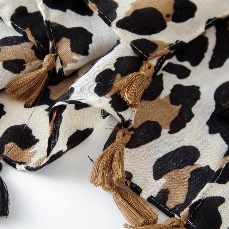 Maison La Veine™ | Chèche Echarpe Léopard