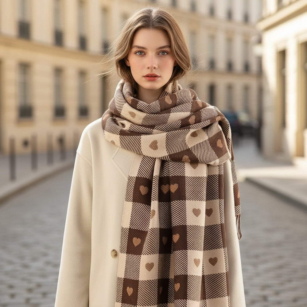 Maison La Veine™ | Echarpe Femme avec Coeur