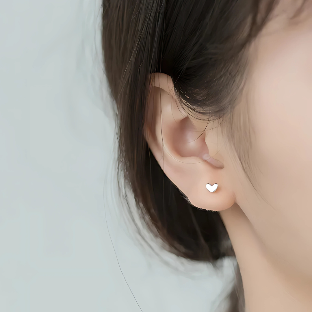 Maison La Veine™ | Boucles d’Oreilles Clous Cœurs