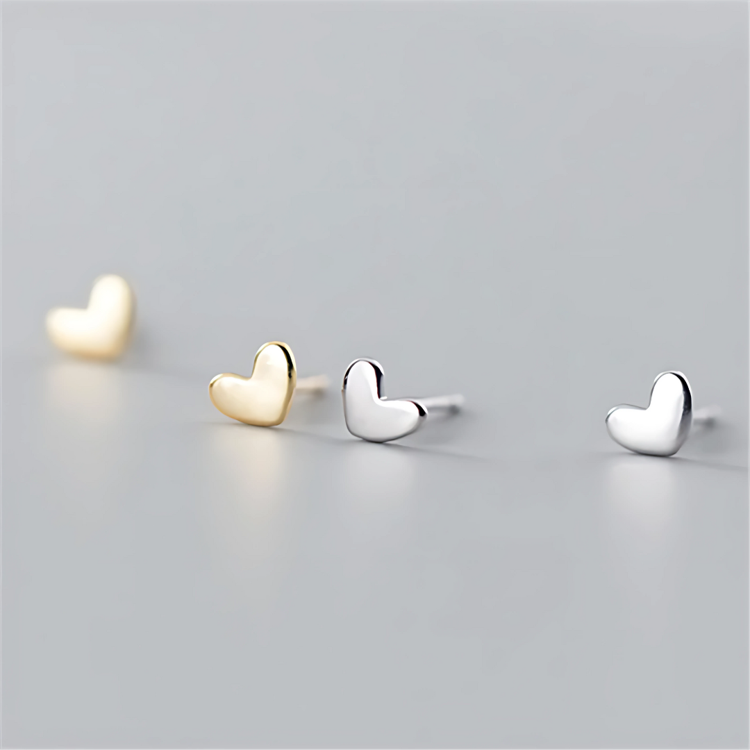 Maison La Veine™ | Boucles d’Oreilles Clous Cœurs