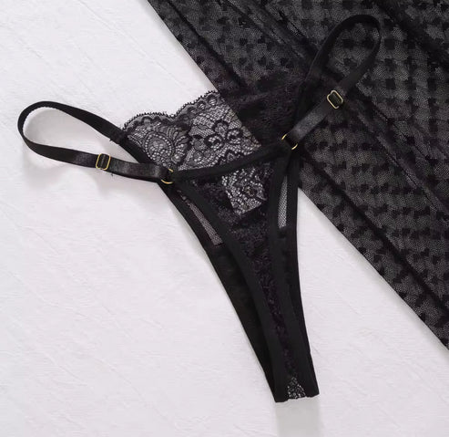 Maison La Veine™ | Ensemble Lingerie Heart Mesh